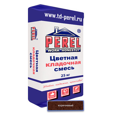 Коричневая кладочная смесь Perel VL 0250 25 кг