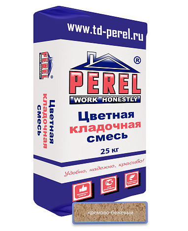 Кремово-бежевая кладочная смесь Perel NL 0125 25 кг