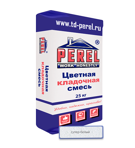 Супер-белая кладочная смесь Perel SL 0001 25кг